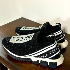 DOLCE AND GABBANA RHINESTONE WOMEN SNEAKER